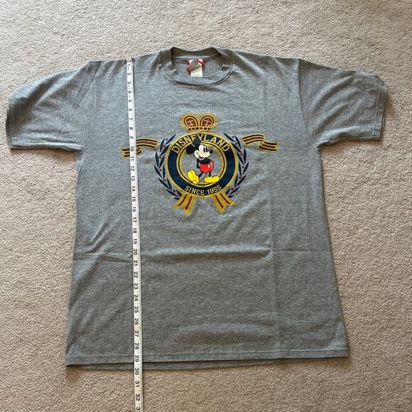Vintage 90s Disneyland Disney Parks Mickey Mouse Short Sleeve Tee Gray Size XL - Picture 7 of 7